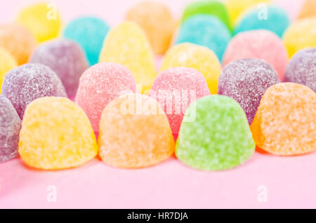 Süßes Gelee Zucker Süßigkeiten Hintergrund Stockfoto