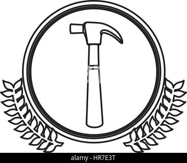 Abbildung Symbol Hammer Symbol Lager Stock Vektor