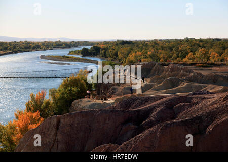 Mehrfarbige Strand, Xinjiang Stockfoto