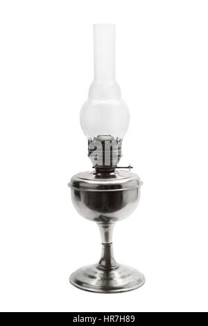 Kerosin-Lampe isoliert auf weißem Hintergrund Stockfoto