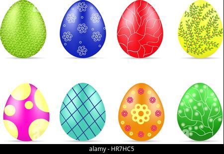 Verschiedene Ostereier Stock Vektor