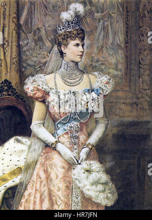 Frau ALEXANDRA von Dänemark (1844-1925) von Edward VII Stockfoto