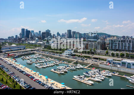 Alten Hafen in der Innenstadt von Montreal Kanada Stockfoto