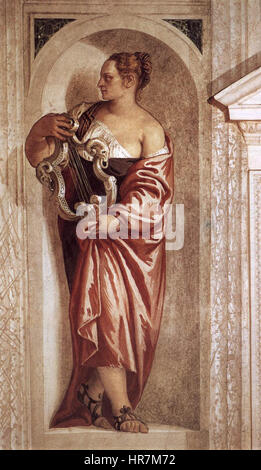 Veronese, Paolo - Muse mit Lyra - 1560 / 61 Stockfoto