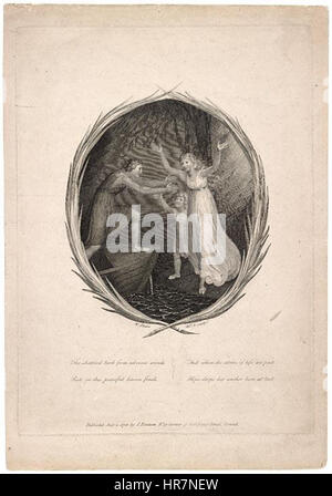 William Blake decken eine Elegie in Musik gesetzt von Thomas Commins J Fentum Publ 1. Juli 1786 Stockfoto