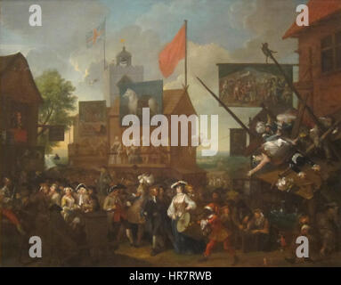 Southwark Fair von William Hogarth (Englisch, 1733 Stockfoto