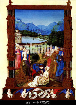 Tres Riches Heures Jean de Colombe True Cross Stockfoto