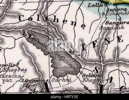 Spruner von Merz, Karl; Menke, Th 1865 Albanien, Iberia, Kolchis, Armenien, Mesopotamien, Babylonien, Assyrien (G) Stockfoto