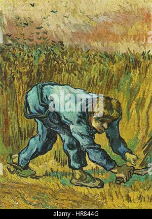 Vincent Van Gogh - Reaper mit Sichel Stockfoto