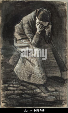 Vincent Van Gogh - weinende Frau (F1069) Stockfoto