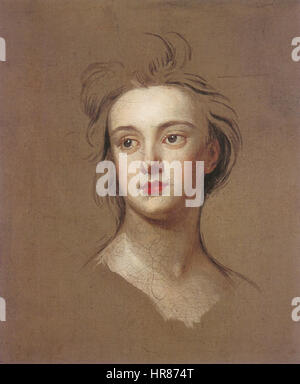 Unvollendete Porträt Sarah Duchess of Marlborough Stockfoto