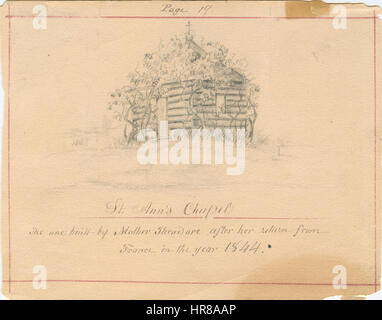 St Mary Sketchbook 19 - Shell-Kapelle Stockfoto