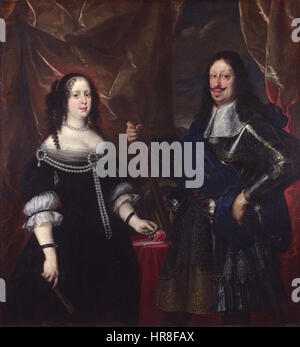 Der Großherzog Ferdinand II. von Toskana und seine Frau Stockfoto