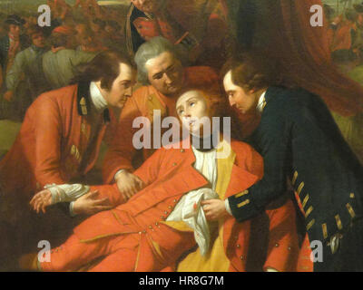 Der Tod des General Wolfe von Benjamin West (detail) - Royal Ontario Museum - DSC00245 Stockfoto
