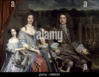 Die Familie von Sir Robert Vyner von John Michael Wright Stockfoto