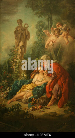 Vertumnus und Pomona von Francois Boucher (1757) Stockfoto