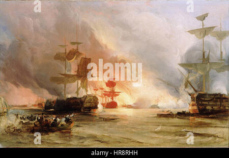 Das Bombardement von Algier, 27. August 1816 Stockfoto