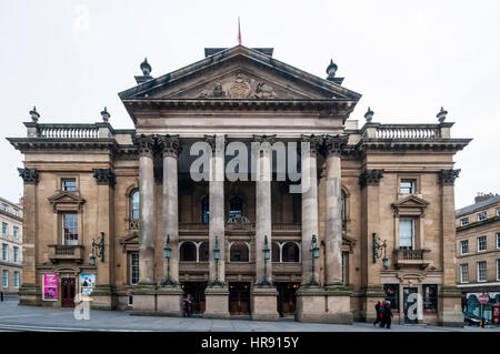 Die viktorianische Note I aufgeführten Theatre Royal Newcastle im Grey Street 1837 eröffnet.  Newcastle Upon Tyne. Stockfoto