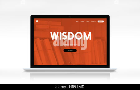 Abstand lernen Online-Webseite Schnittstelle Stockfoto