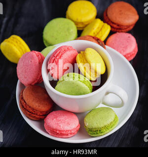 französische macarons Stockfoto