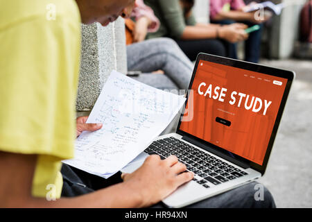 Abstand lernen Online-Webseite Schnittstelle Stockfoto