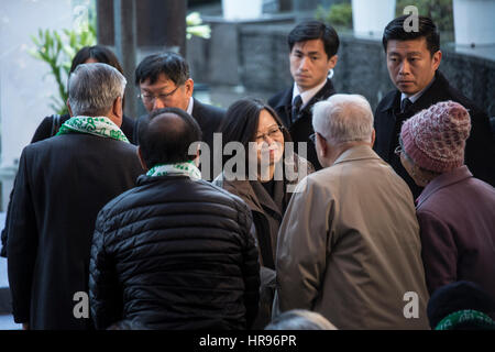 Taipei, Taiwan. 28. Februar 2017. Präsident von Taiwan Tsai Ing-Wen besucht die 70. Jubiläums-Veranstaltung des 228 Vorfalls in Taipeh am 28. Februar 2017. Bildnachweis: Chan Long Hei/Pacific Press/Alamy Live-Nachrichten Stockfoto