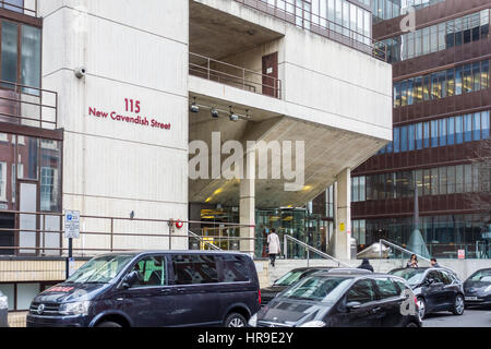 University of Westminster, Cavendish Campus Central London Polytechnic, College of Engineering and Science 115 New Cavendish Street, Fitzrovia, London Stockfoto