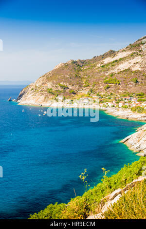 Cristal Meerwasser in der Nähe von Chiessi insel Elba Stockfoto