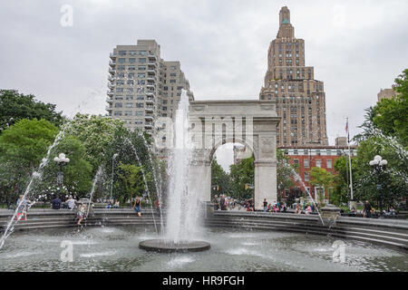 Washington Square Arch in Lower Manhattan in New York City Stockfoto