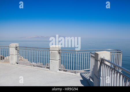 Antelope Island auf dem großen Salzsee in Utah. Stockfoto