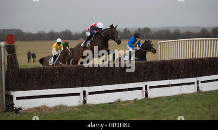 Lande Allianz Tag - Badbury Rings Punkt zu Punkt 26. Februar 2017 Stockfoto