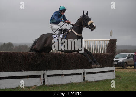 Lande Allianz Tag - Badbury Rings Punkt zu Punkt 26. Februar 2017 Stockfoto