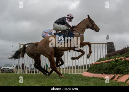 Lande Allianz Tag - Badbury Rings Punkt zu Punkt 26. Februar 2017 Stockfoto