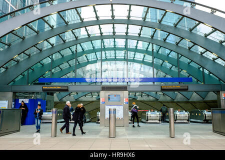 Canary Wharf, London, einer der beiden Finanzplätze der Stadt. Stockfoto