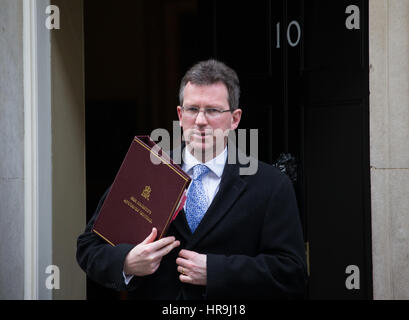 Generalstaatsanwalt, Jeremy Wright, in Nr. 10 Downing Street für eine Kabinettssitzung Stockfoto