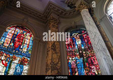 Glasfenster in St Philip Kathedrale, Birmingham Stockfoto