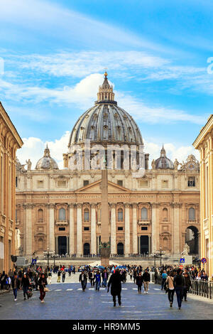 St. Peter Basilika, Vatikanstadt, Rom, Italien Stockfoto