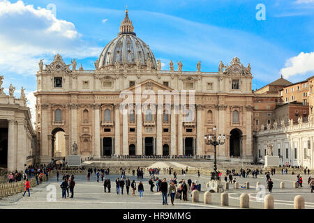 St. Peter Basilika, Vatikanstadt, Rom, Italien Stockfoto