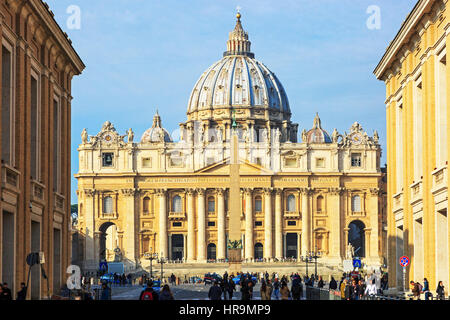 St. Peter Basilika, Vatikanstadt, Rom, Italien Stockfoto