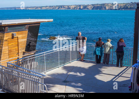 Strandwache an der La Jolla Cove Beach. La Jolla, Kalifornien. Stockfoto