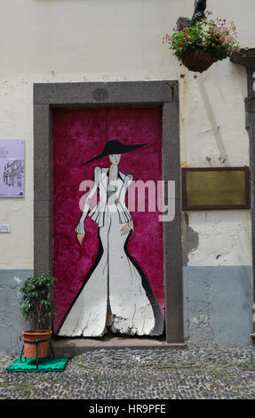 Einzigartige Türen, Funchal, Madeira, Portugal Europa Stockfoto