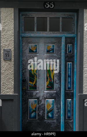 Einzigartige Türen, Funchal, Madeira, Portugal Europa Stockfoto