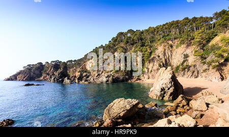 Cala El Golfet Strand, Costa Brava, Spanien Stockfoto