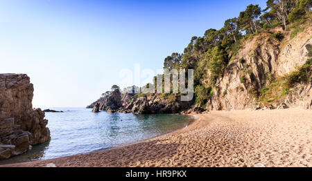 Cala El Golfet Strand, Costa Brava, Spanien Stockfoto