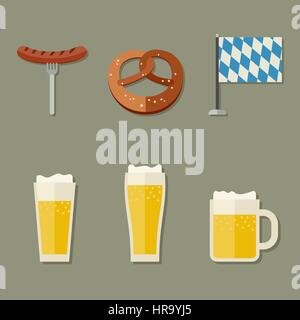 Bier-Symbole Stock Vektor