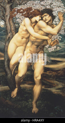 Sir Edward Burne-Jones - der Baum der Vergebung Stockfoto