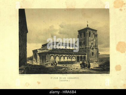 San Juan de Los Caballeros (Segovia) (1865) - Parcerisa, F. J. Stockfoto