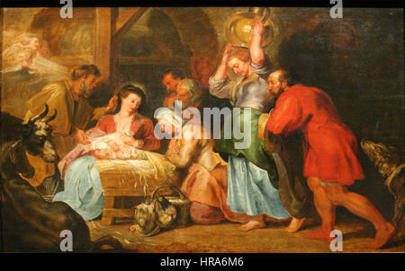 Rubens Anbetung des bergers Stockfoto