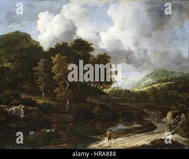 Jacob van Ruisdael - einer Waldlandschaft (1660s) Stockfoto