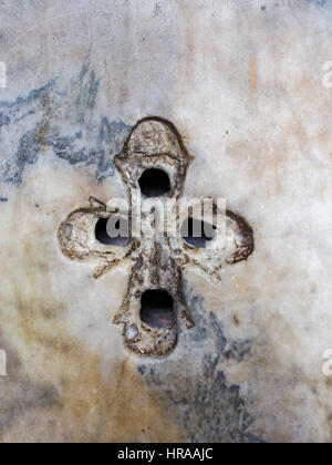 INNENAUSSTATTUNG DER MARMORWAND HAGIA SOPHIA ISTANBUL TÜRKEI Stockfoto